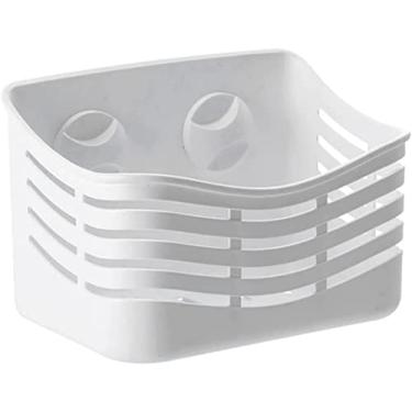 Imagem de Prateleiras sem perfuração, cozinha, armazenamento, banheiro, parede, branco, acessórios para casa, prateleira, copo para prateleira, organizador de temperos, pendurar no chuveiro, quarto, prateleira