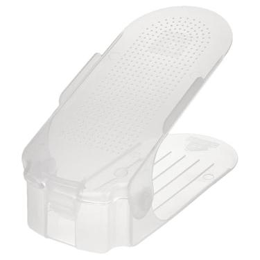 Imagem de Kit Com 10 Organizadores De CalçAdos Transparentes - Porta Sapatos Com Regulagem De Altura Para TêNis, Saltos E Sapatenis