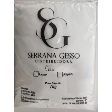 Imagem de Gesso Cola 1kg para Drywall moldura placas 3D - Ouro Fino 