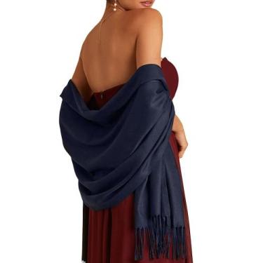 Imagem de Lenço FURTALK Pashmina Shawl 65x195cm Winter Wrap
