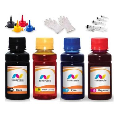 Imagem de Kit 400ml De Tinta Compatível Para Epson L6490 T524 - Toner Vale