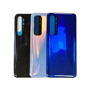 Imagem de SHOWGOOD Capa traseira com bateria traseira para Xiaomi Mi Note 10 Lite, capa traseira para painel de vidro, peças de reposição + com logotipo (preto)