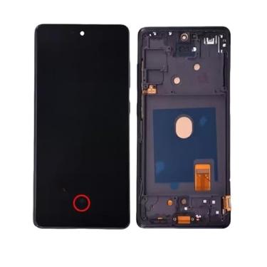 Imagem de Para Samsung Galaxy S20 FE (SM-G780F/SM-G780G/SM-G781B/SM-G781U/SM-G781V) Montagem digitalizador de tela sensível ao toque LCD com moldura, substituição completa do painel de vidro frontal de 6,5