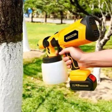 Imagem de Pistola De Pintura 2 Bateria 21v Elétrica Sem Fio Portátil bomvink pin