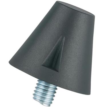 Imagem de Markwort Chuteiras de futebol com ponta de poliéster de 1,5 cm (100 peças em cada bolsa), preto