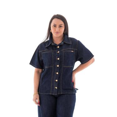 Imagem de Camisa Jeans Feminina Arauto Leve