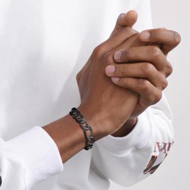 Imagem de Pulseira masculina de aço inoxidável cubano/trigo/cobra/fígaro pulseiras de pulso 3/4,5/6/9/13 mm de largura joias hip hop, 21CM, Aço inoxidável, Sem Pedra Preciosa