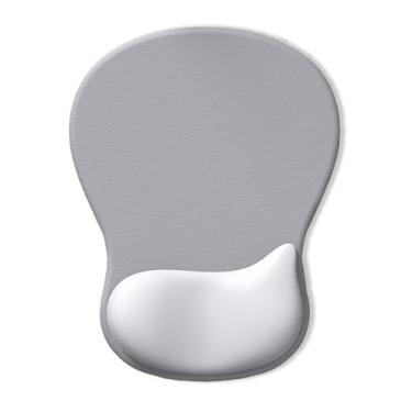 Imagem de Mouse pad com descanso de pulso em gel, superfície de suporte de pulso lisa e base de poliuretano antiderrapante