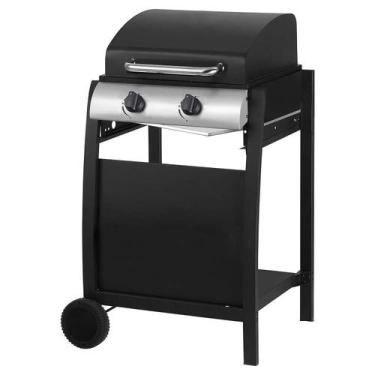 Imagem de Churrasqueira A Gás Com 2 Queimadores E Rodinhas - Aço Black - Karson