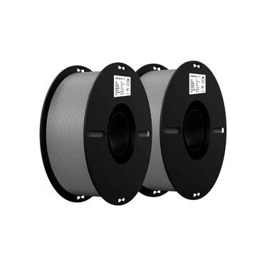 Imagem de Kit 2Kg Filamentos PLA Creality p/ Impressora 3D Cinza + Cinza