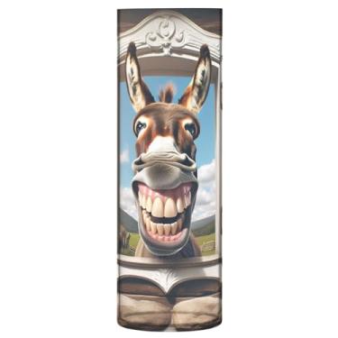 Imagem de JUZIHAI Vaso de burro engraçado Farmhouse para flores 9,9 cm x 30 cm Cilindro de plástico moderno vaso de flores para centro de mesa de casamento decoração de casa