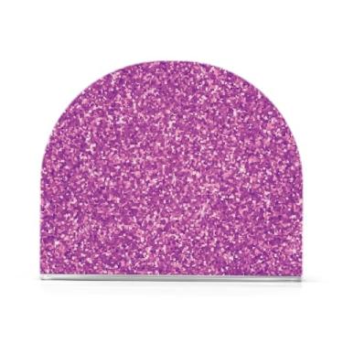 Imagem de Porta-guardanapos com glitter roxo para mesa, pacote com 2, suporte de guardanapo ao ar livre, porta-guardanapos antiderrapante