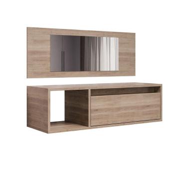 Imagem de Penteadeira Camarin 1 Prateleira Eva - Ssx Multicoisas Freijó