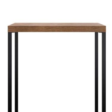 Imagem de Mesa Lateral Estilo Industrial Quadrada Apoio - Ruffino Designer