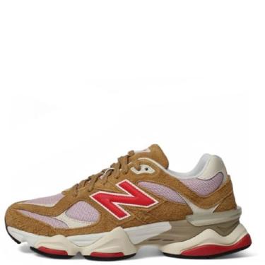 Imagem de New Balance 9060 Tênis infantil grande, Great Plains/Twilight Haze/True Red, 16