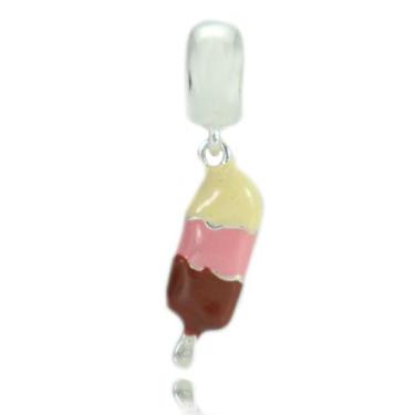 Imagem de Berloque Charms Prata Legitima 925 Picole Sorvete