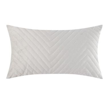 Imagem de Almofada em Veludo Zig Zag Gelo - Westwing Collection, Cinza