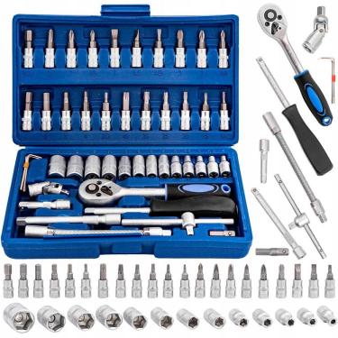 Imagem de Kit Jogo Ferramenta Soquete Aço Maleta Completa