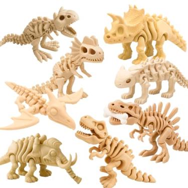 Imagem de Dinossauros Articulados Toy Art, Miniaturas e Figuras Dino 3D Colecionáveis, Brinquedos, Peças Lúdicas Decorativas, Vários Modelos, Criaturas Pré-Históricas (Coleção Completa)