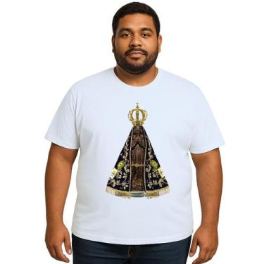 Imagem de Camiseta Nossa Senhora de Aparecida Real Personalizada - Use P4, Branc