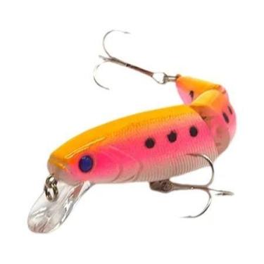 Imagem de Isca Artificial Rígida Para Robalo Com Olhos 3D, Crankbaits, Minnow, S