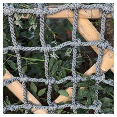 Imagem de Rede de carga de escalada para casa na árvore – 0,8 cm de espessura, escada de corda de playground ao ar livre, 1 m x 8 m, malha protetora para balanço, rede, cerca, diversão