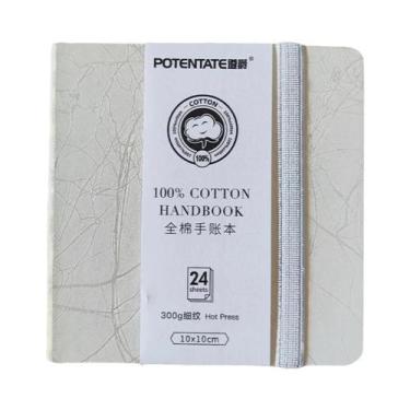 Imagem de Bloco De Papel Para Aquarela 100% Algodão, 24 Folhas, 10x10cm, 9x14cm,