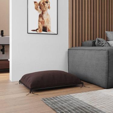 Imagem de Cama Caminha Pet Tati Para Raças Pequenas Conforto Para Cachorro E Gato Para Casa - Marrom