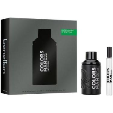 Imagem de Kit Perfume Benetton Colors Man Black Intenso Eau de Parfum 100ml + Eau de Parfum Travel size 10ml-Masculino