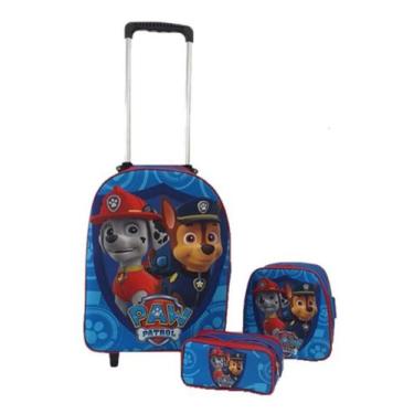 Imagem de Kit Mochila Infantil Marshall Chase Patrulha Canina Azul