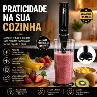 Imagem de Mixer Elétrico 200W 127V com Copo 700ml Portátil - STARTOOLS, 220V