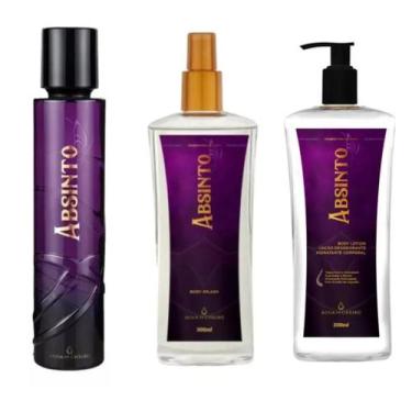 Imagem de Kit ABSINTO Completo 01 perfume ORIGINAL 100ml 01 body splash absinto 