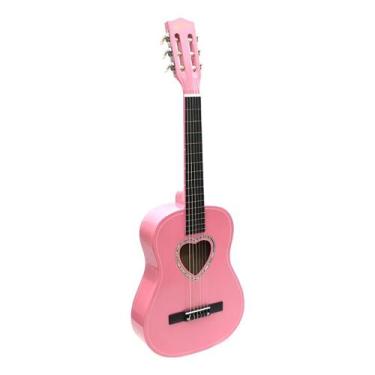 Imagem de Violão infantil Clássico Austin Rosa Pink Nylon Musical - Império das 