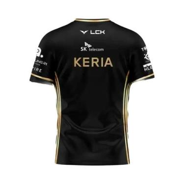 Imagem de Camiseta T-shirt All-Black Da Equipe T1 De League of Legends, Campeão 