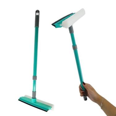 Imagem de Rodo Limpa E Seca Vidros Com Cabo Profissional Retrátil De 77cm - Well