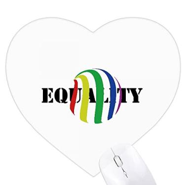 Imagem de Identify Rainbow Igualdade Distinguish Parcels Heart Mousepad Tapete de Borracha para Jogos Escritório