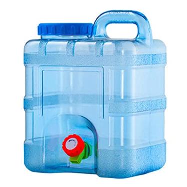 Imagem de yeacher Balde de armazenamento de viagem autônomo pc ao ar livre com torneira balde de purificação de água mineral carro tanque de água potável de plástico de qualidade alimentar 5 litros