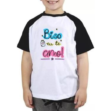 Imagem de Camiseta Infantil Biso Eu Te Amo Blusa Bisavô Camisa - Mago Das Camisa