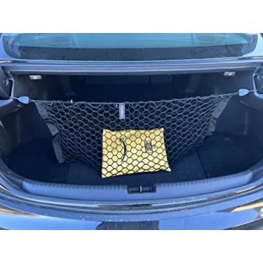 Imagem de Rede de carga de malha elástica estilo envelope automotivo para Acura TLX 2021-2022 - Organizador de porta-malas e armazenamento premium - Rede de bagagem para Sedan - Melhor organizador de carro para Acura TLX