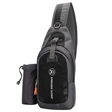 Imagem de Tingpai Homens Mulheres Sling Ba pa Chest Crossbody Bolsa Ombro Bolsa T vel Sports Gym Daypa