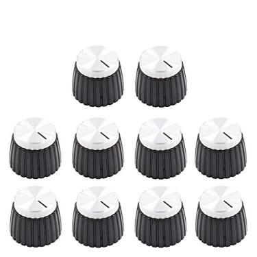 Imagem de 10 x ponteiro de guitarra para guitarra Marshall, pedal de efeito AMP, overdrive de 0,63 cm, inserção de latão