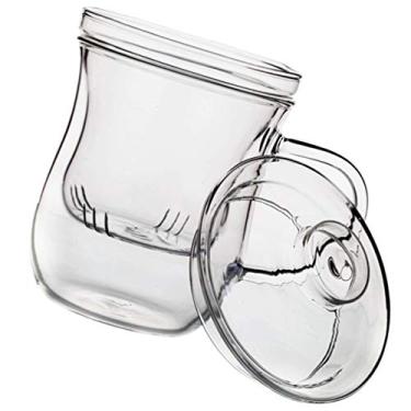 Imagem de Cabilock Xícara de chá de vidro com infusor de tampa e xícara de chá para folhas soltas