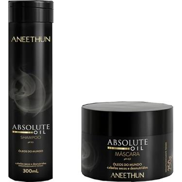 Imagem de Kit Aneethun Shampoo 300Ml E Máscara 250Gr Absolute Oil