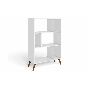 Imagem de Estante para Sala RT3015 c/ 6 Nichos Branco - Movelbento