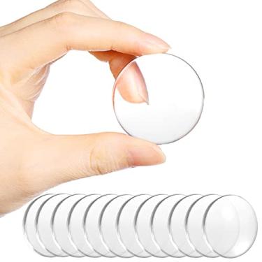 Imagem de Protetor de parede para batente de porta – protetor de para-choque de maçanetas de porta, autoadesivo resistente, macio e transparente, gel absorvente de choque lavável e reutilizável para escritório em casa (redondo clássico, 12 peças)