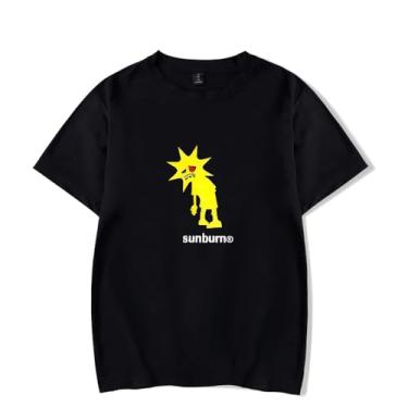 Imagem de bwpilczc Camiseta Dominic Fike Prone to Sunburn logotipo de verão feminina masculina 2024 nova camiseta de manga curta, Estilo 1, M