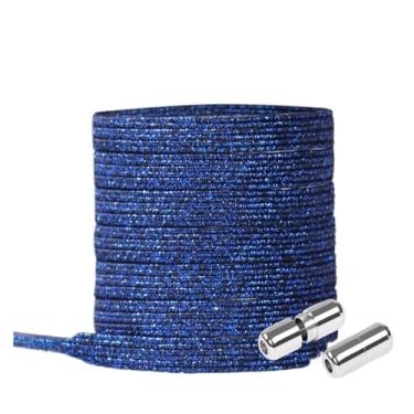 Imagem de Elastic Locking ShoeLace Metal Lock Shoe Laces Women No Tie Shoes Lace Kids Adult Unisex Sneakers Laces Strings (Color : Multicolor D)