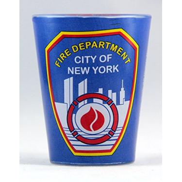 Imagem de FDNY New York City Fire Department Blue Shot Glass