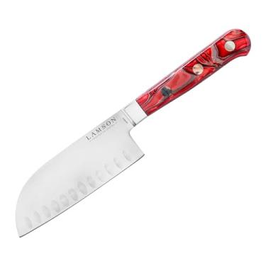 Imagem de Lamson Faca Santoku Kullenschliff de 12,7 cm (5") forjada a fogo