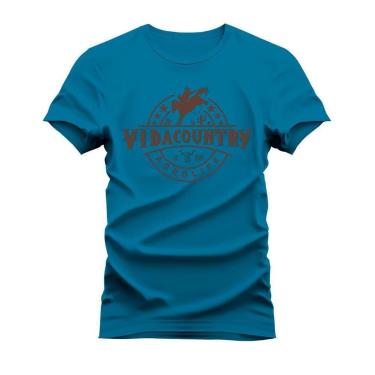 Imagem de Camiseta Algodão Estampada Unissex T-Shirt Confortável Peão Agro Life-Unissex